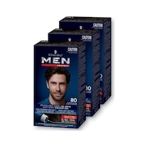 Schwarzkopf Saç Boyası 80- Kahve Siyah-kolay Ve Hızlı Beyaz Kapama -3 Adet
