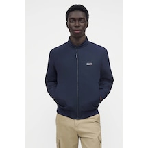 Jack & Jones Essentials Jjebrooklyn Logolu Dik Yaka Bomber Mont Erkek Mont 12298825 Lacivert