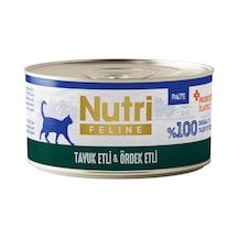 Nutri Feline Tuk Ve Ördek Etli Tahılsız Prebiyotik İleli Ezme Yetişkin Kedi Konservesi 70gr