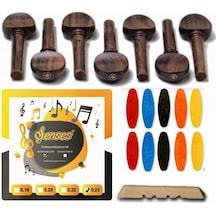 Nokta Sedefli Pelesenk Bağlama Burgu + 0.25 Divan Saz Teli+Tezene