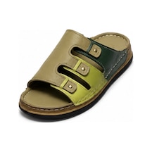 N Napa Shoe Np.301.yeşil Deri Terlik
