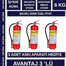 İş Yeri Dükkan Açma Ruhsata Uygun + Binaya Uygun 6 Kg Foam Köpüklü Yangın Söndürücü