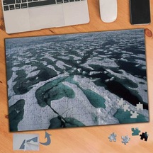 Buz Tutmuş Deniz - Kış Mevsimi 240 Parça Puzzle Yapboz Tablo-819