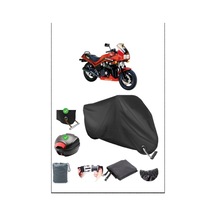Siyah Honda Cbx 750 Arka Çanta Kilit Uyumlu Su Geçirmez Branda Motosiklet