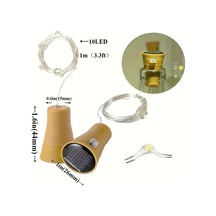 Honeybeeshop 6 Adet Solar Şişe Lambası Gündüz Şarj Gece Otomatik Aydınlatma Parti Noel Yılbaşı Dekorasyonu Sıcak Beyaz