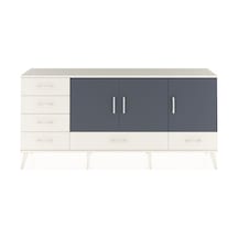 Arges Konsol 4 Raflı 6 Çekmeceli 3 Kapaklı 176x30x83 Aytaşı-antrasit/aytaşı Antrasit/aytaşı
