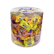 Tayaş Multi Fruit Meyve Sosu Dolgulu Sütlü Bonbon Şeker 1 KG