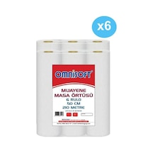 Omnisoft Muayene Masa Sedye Örtüsü Laminesiz 6 Rulo x 6