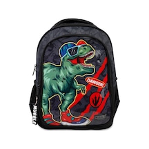 Muggle Okul Çantası Danger Dino Siyah Mu-9222 Çok Renkli