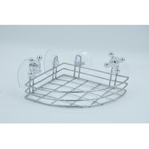 Banyo Köşeliği Banyo Rafı Metal Köşelik Vantuzlu Metal