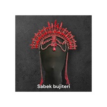 Aurora Crown-alınlıklı After Party Gelin Tacı,kına,nişan,söz,after,bride,party Taç Kırmızı - 735418776 Kırmızı