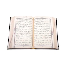 Hafız Boy Kadife Kuran-ı Kerim (Siyah, Elif-Vavlı, Mühürlü)