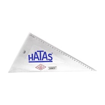 Hatas Öğrenci Gönyesi 60 Derece Plastik 30 CM 0801 20 Adet
