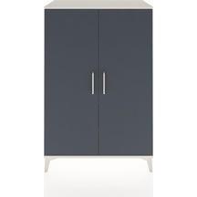 Hyperion Dolap 2 Raflı 2 Kapaklı Tek Askılı 88x44x134 Aytaşı-... Aytaşı