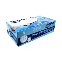 Dolphin Pudrasız Mavi Nitril Muayene Eldiveni 100'lü