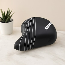 Büyük Geniş Bisiklet Sele 20.5x24 Cm Yaylı Siyah-beyaz Çok Renkli