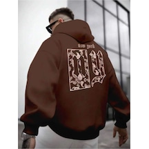 Altamira Erkek Sırt Ny Baskılı Kapüşonlu Sweatshirt 001