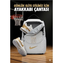 Varsity Elite Basketbol El Ayakkabı Çantası Ve Krampon Taşıma Çantası Beyaz