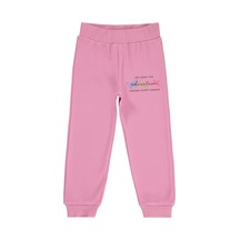 Civil Girls Renkli Kelebek Baskılı 2-5 Yaş Eşofman Altı - Pembe Soft Pembe
