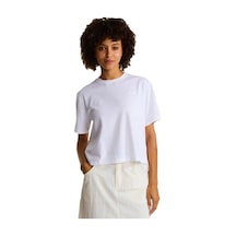 The North Face W Evolution Simple Dome Crop Ss Kadın T-shirt Beyaz