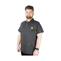 Mode Xl Erkek Polo T Shirt Explore The World 22313 Antramelanj 001