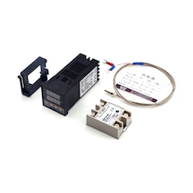 Singree Rex-c100 Pıd Akıllı Sıcaklık Kontrolörü Seti: Ssr-25da + M6 K-tipi Termokouple 1m , Dijital Gösterim, Yüksek Hassasiyet, Endüstriyel Kullanım