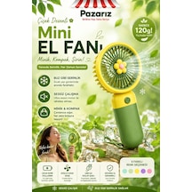 Mini Taşınabilir Fan Vantilatör Telefon Tutucu Stand Özellikli Meyve Ve Çiçek Tasarımı Küçük Vantilatör Type-c Şarj Edilebilir Soketli 3 Kademe Sessiz Taşınabilir Yelpaze Şarjlı Vantilatör
