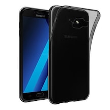 Samsung Galaxy A3 2017 (A320) Kilif Soft Silikon Seffaf-Siyah Ark 161045679