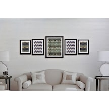 Dekoratif 5 Li Set Mdf Ahşap Çerçeve