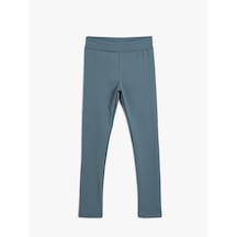 Koton Basic Tayt Beli Lastikli Mavi 5wkg40070ak Mavi