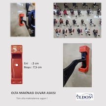 Aldos Sport Fishing Olta Makinesi Duvar Askısı, Aparatı, 5'li