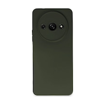 Xiaomi Redmi A3 4g Kılıf Nano İçi Kadife Silikon - Koyu Yeşil 0.2M-Çok Renkli