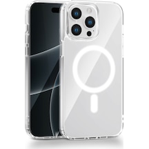 Apple Uyumlu iPhone 14 Pro Max Kamera Korumalı Magsafe Wireless Şarj Özellikli Lüks Şeffaf Silikon Telefon Kılıfı