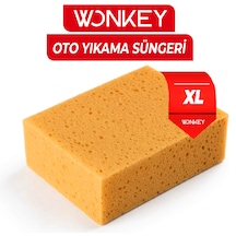 Doğal Oto Yıkama Süngeri, Delikli Araba Temizleme Süngeri, Araç Köpüklemek İçin Sünger , Otomobil Köpürtme Sünger - 18x12x6 Cm