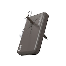 Bix Pb121 Qi2.2 Sertifikalı 25w Kablosuz Magsafe 10000mah Ultra Korumalı Powerbank Dahili Usb-c Kablolu Kahverengi
