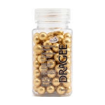 Altın Gold Draje Süsleme Şekeri 100 Gr No:5 Pasta Ve Tatlı Dekor İncisi