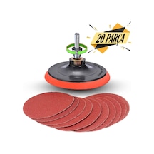 20 Parça Cırt Zımpara Seti + Matkap Aparatı 115 MM