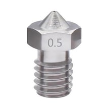Koodmax 3d Yazıcı E3d V5-v6 Mk8 Extruder 1.75mm / 0.5mm Paslanmaz Çelik Nozzle M6 - 1 Adet