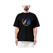 Steins Gate Loving Mix Colors Oversize Siyah Tişört