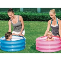 51033 3 Bölmeli Havuz 70x30 Cm Mavi Mavi - Pembe