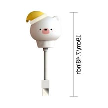 Fastbuy De Beers Usb Karikatür Sevimli Gece Lambası Uzaktan Kumandalı Bebek Yatak Odası Dekoratif Başucu Sehpası Lambası Çocu Bej