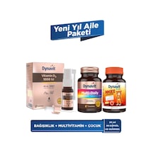 Dynavit Multidaily + Immukid + Vitamin D3 1000 Iu 25mcg Yeni Yıl Aile Paketi