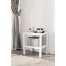 Mithra Life 2 Katlı Plastik Beyaz Banyo Mutfak Rafı Mıt1054 Çok Renkli