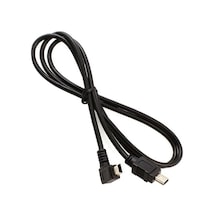 1 Metre Mini Usb 5 Pin L Tipi 90 Derece Açılı Şarj Ve Veri Kablosu