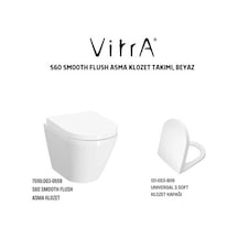 Asma Klozet Modern Tasarım 7510l003-0090, Soft Klozet Kapağı Açık Bej