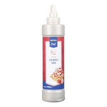 Metro Chef Topping 1 Kg Çilek Sosu - Pastacılık Ürünleri 3'li Ekonomik Paket - 3 Adet Tarı