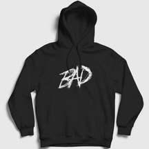 Presmono Unisex Bad Xxxtentacion Kapüşonlu Sweatshirt Siyah