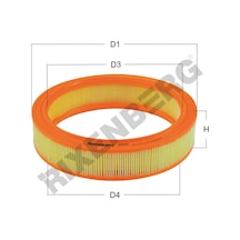 Fıat Doblo 1.2 01 Hava Filtre Rxa4300-46536222-c3078-lx853-e392l