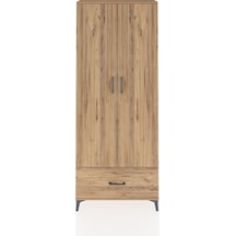 Arges Dolap 2 Raflı Tek Çekmeceli Tek Askılı 88x30x221 Çam-çam Çam
