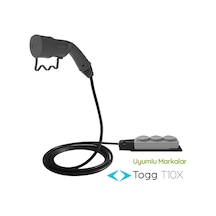 Plugen V2l Adaptör 3 Metre 3'lü Uzatma Prizli - Togg T10x Uyumlu Araçtan 220v Priz Çıkışı S/g